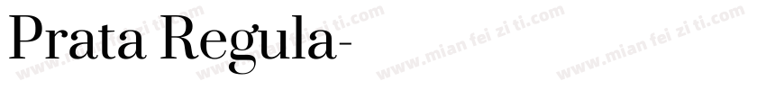 Prata Regula字体转换
